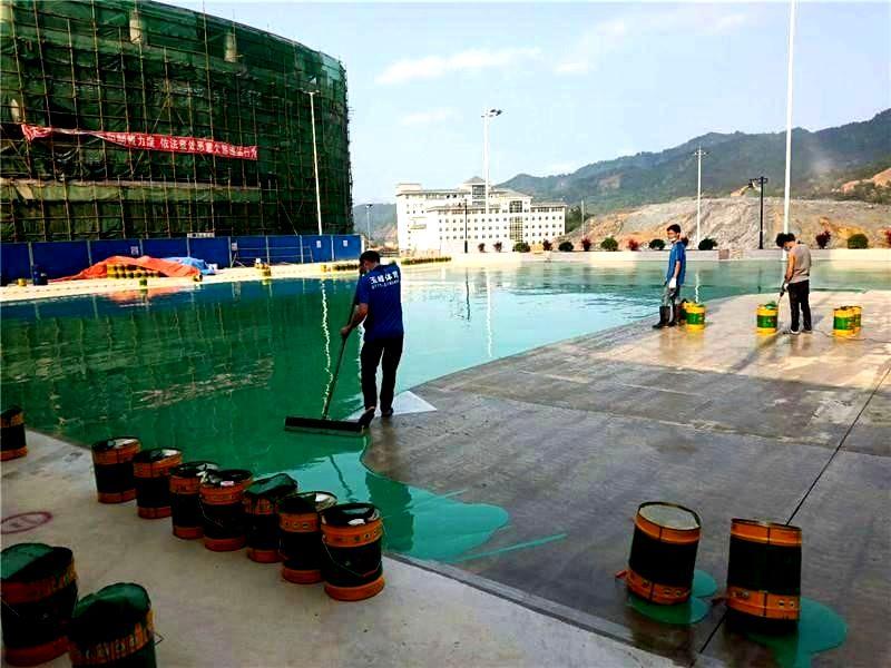 三亿塑胶篮球场施工助力东兰深圳龙华学校，